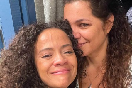 Aline Borges e Isabel Teixeira choram após gravar encontro de Zuleica e Maria em Pantanal
