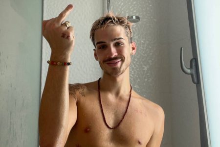 João Guilherme no banho