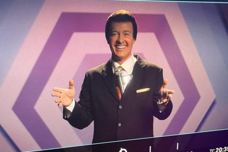 Rodrigo Faro caracterizado para o filme de Silvio Santos