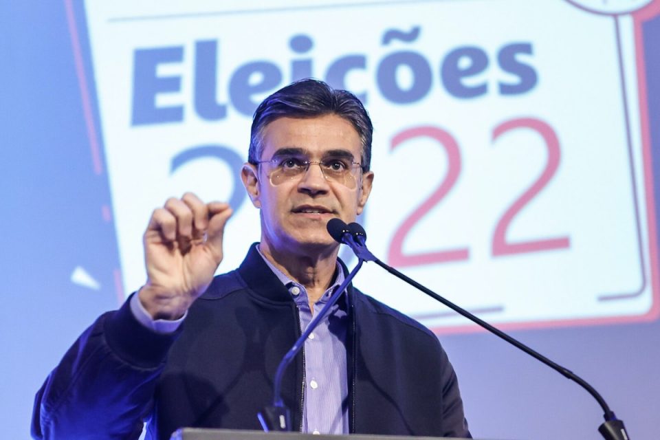 Rodrigo Garcia participou do evento Encontro com Candidatos na Fetcesp