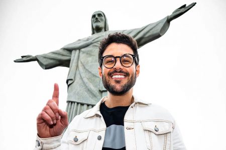 Rodrigo Mussi visita Cristo Redentor