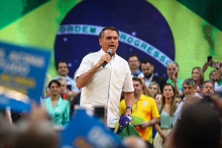 Bolsonaro bandeira do brasil