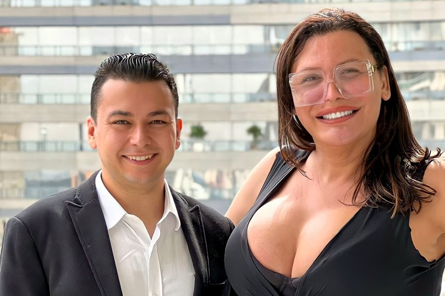 Luísa Marilac e o Dr. Thiago Marra (Divulgação)