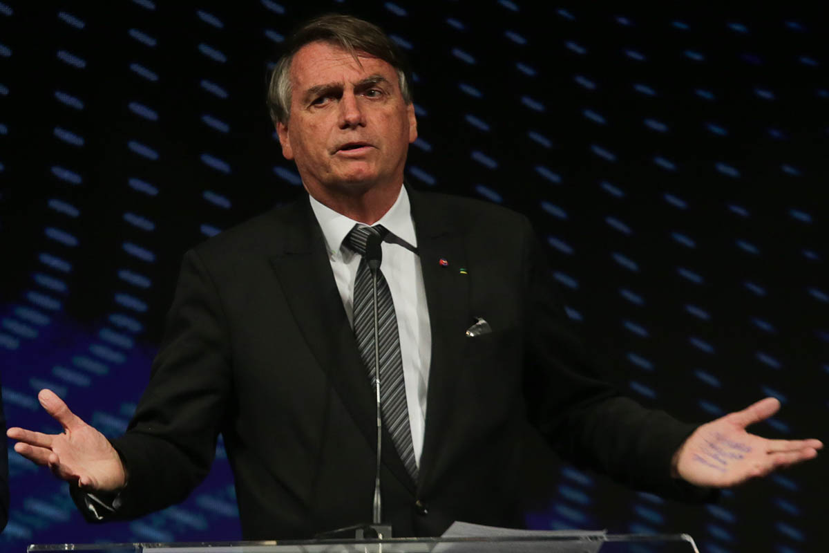 Jair Bolsonaro participa da Cerimônia de abertura do Congresso Aço Brasil. São Paulo(SP), 23/08/2022