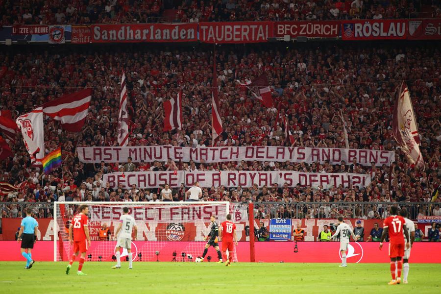 Imagem colorida torcida do Bayern