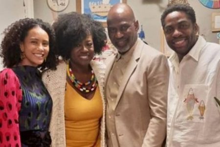 Viola Davis na casa de Taís Araújo e Lázaro Ramos no Brasil - Metrópoles