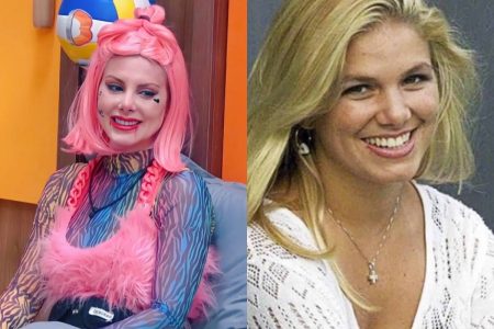 Montagem com fotos de Vivi Bruneri e Deborah Albuquerque