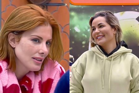 Montagem com fotos de Deborah Albuquerque e Deolane Bezerra