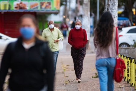 Frio e seca no Centro de Taguatinga