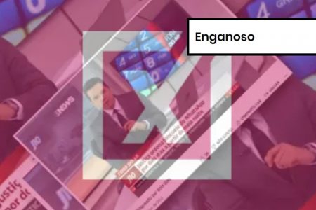 Imagem colorida de postagem enganoso