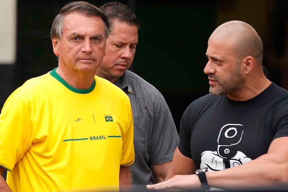 Bolsonaro e Daniel Silveira divergiram sobre Moraes