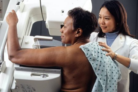 Foto colorida de mamografia
