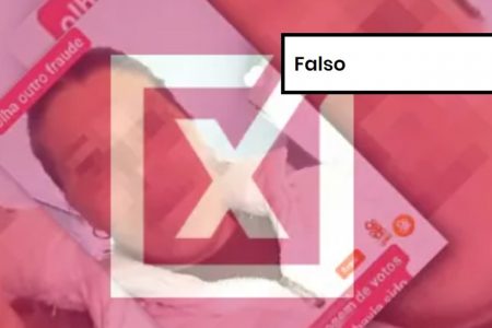 Imagem colorida de postagem falsa