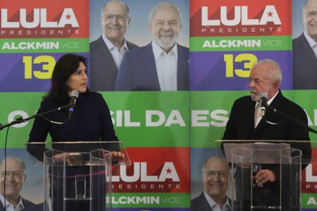 Simone Tebet (MDB) e Lula (PT)