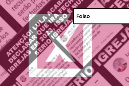 Imagem colorida de postagem falsa