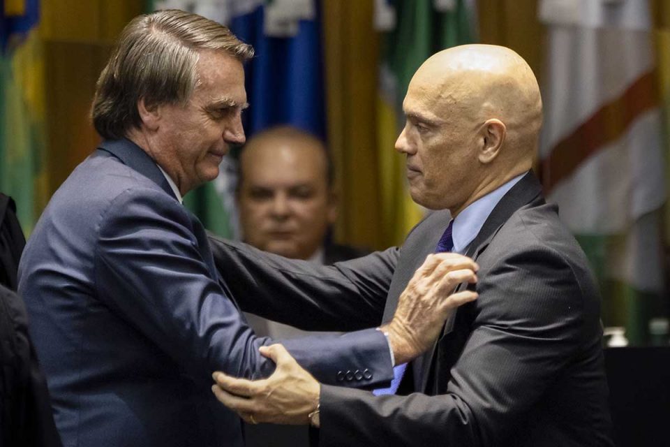 Bolsonaro e Alexandre de Moraes