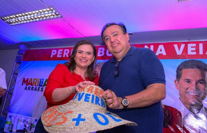 Marília Arraes e Sebastião Oliveira