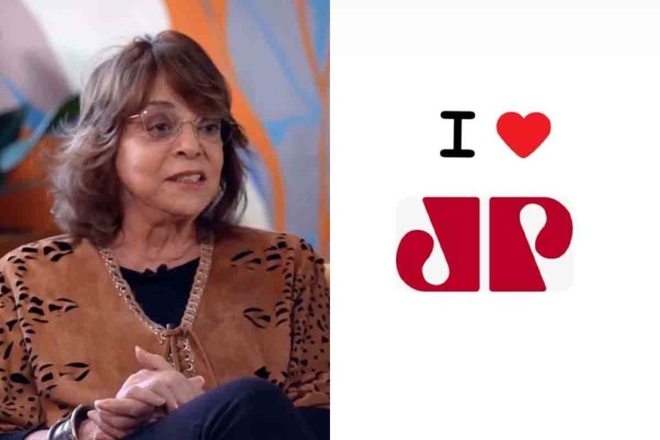Prints de entrevista de Gloria Perez e post no Instagram