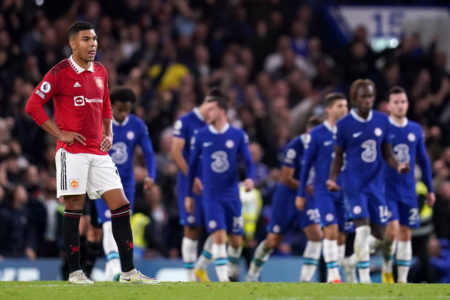 Casemiro em campo contra o Chelsea - Metrópoles