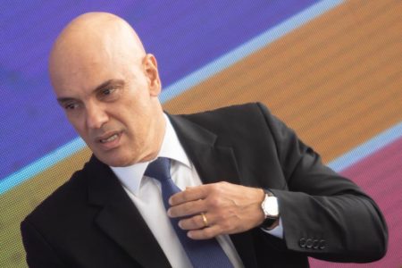 Presidente do TSE Alexandre de Moraes fala sobre as ações nas eleições 2022 no centro de divulgação das eleições CDE no Tribunal Superior Eleitoral TSE eleiçoes 2022 - Metrópoles