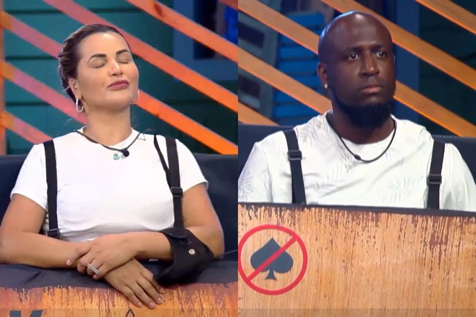 Deolane Bezerra e André Marinho em A Fazenda 14 (Reprodução: PlayPlus)