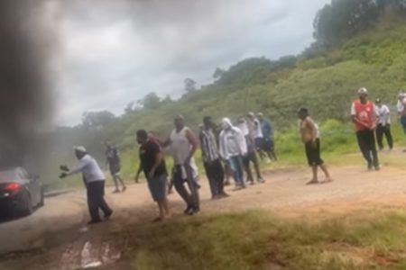 Organizada do Atlético-MG na estrada