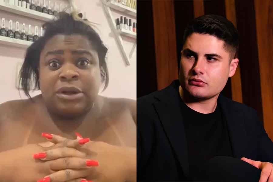 Montagem de fotos de Jojo Todynho e Lucas Souza