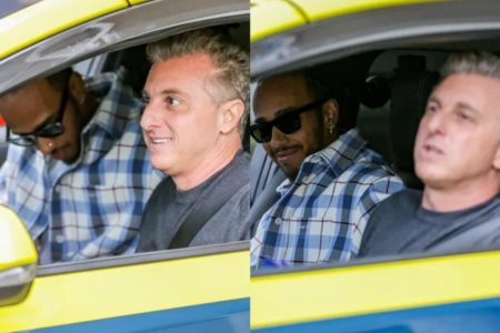 Lewis Hamilton e Luciano Hulk