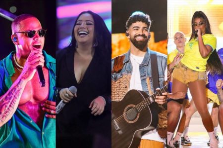 montagem com fotos de Léo Santana, Mari Fernandez, Dilsinho e Ludmilla - Metrópoles