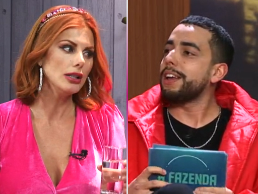 Deborah Albuquerque e Lucas Selfie se alfinetam durante live