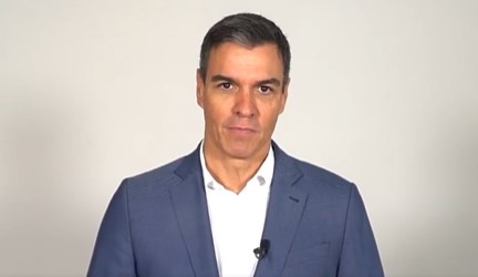 foto colorida do primeiro-ministro da Espanha, Pedro Sánchez