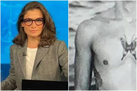 Foto colorida de Renata Vasconcellos (à esquerda) - Metrópoles