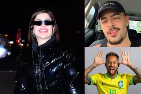 Montagem colorida com as fotos de Gkay, Pedro Sampaio e Neymar Jr - Metrópoles
