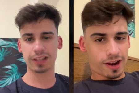 Print do vídeo que viralizou nas redes sociais do turista português que foi assaltado no Rio - Metrópoles