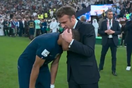 Mbappé - Macron - Argentina - copa do mundo - Catar - França
