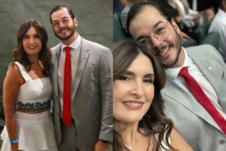 Fátima Bernardes homenagem diplomação Tulio Gadelha