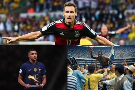 Mbappé empata com Pelé na artilharia de Copas e já faz sombra a Klose