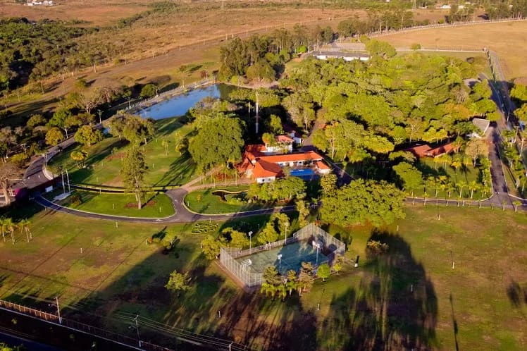 Imagem colorida da Granja do Torto, em Brasília