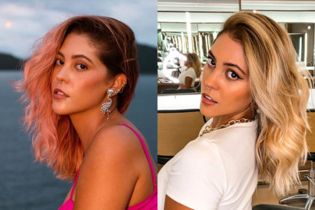 Dora Figueiredo, influenciadora digital cotada para o BBB23, com cabelo rosa e cabelo loiro - Metrópoles