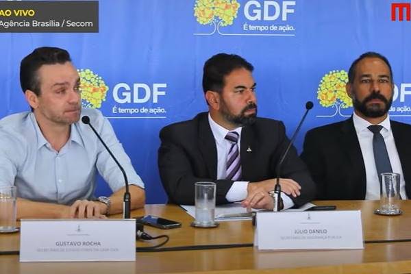 Autoridades de segurança e do GDF falam em coletiva de imprensa promovida no Buriti sobre esquema para a posse do presidente eleito Lula - Metrópoles