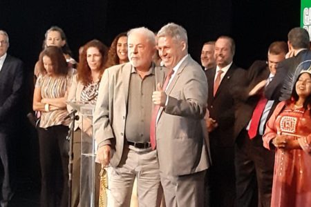 Lula com Paulo Teixeira