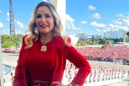 Deolane Bezerra na posse de Lula, em Brasília