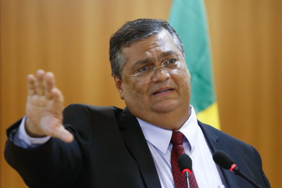 Ministro da Justiça e Segurança Pública, Flávio Dino (PSB), concede entrevista coletiva no Palácio da Justiça - Metrópoles