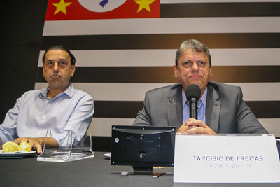 Felício Ramuth e Tarcísio de Freitas