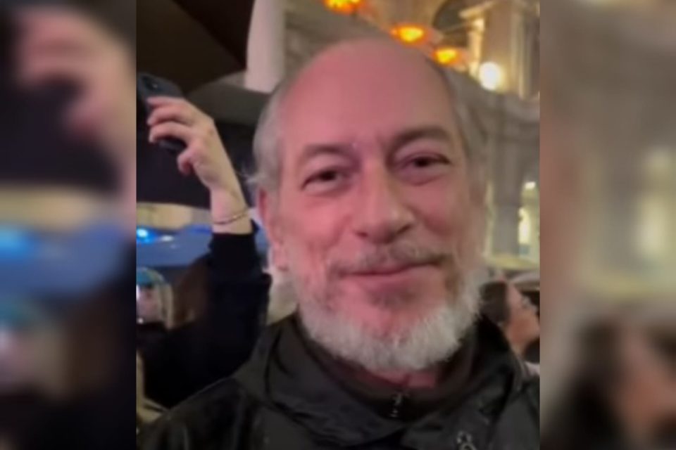 Ciro Gomes em vídeo gravado durante a festa de réveillon em Milão, na Itália