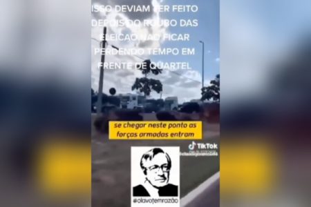 video olavo de carvalho em grupos bolsonaristas - Metrópoles