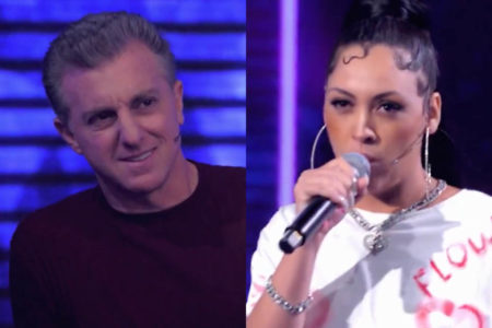 Luciano Huck olha com espanto para Moanah, que canta rap mais rápido do mundo - Metrópoles