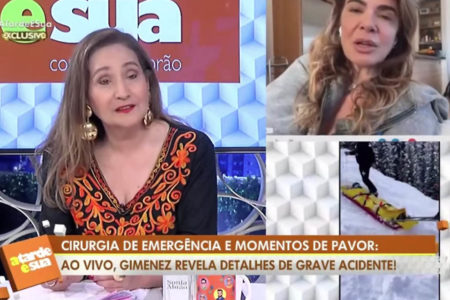 Sonia Abrão entrevista Luciana Gimenez no programa A Tarde É Sua - Metrópoles