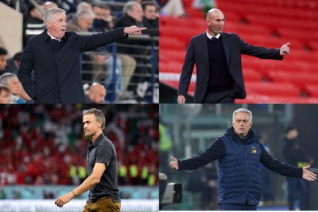 Mourinho, Ancelotti, Zidane e Mourinho