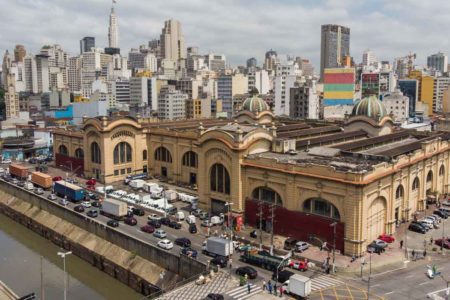 Vista aérea do Mercadão de São Paulo